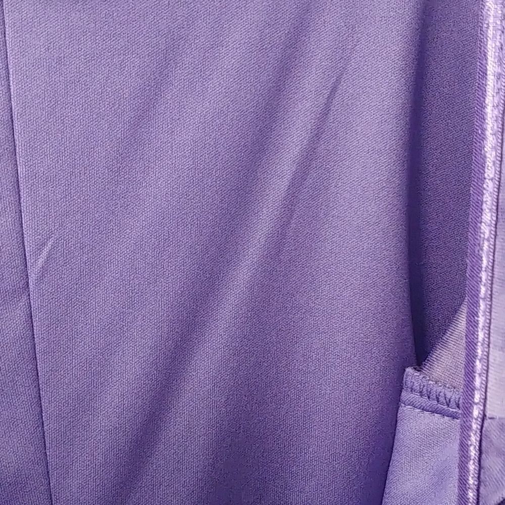 Connected Apparel Ruffled Purple Tie Dye Dress - Picture 7 of 8